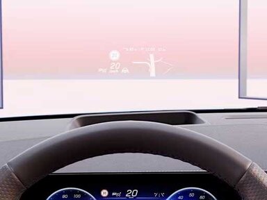 Head-up-Display des Mercedes-Benz EQA