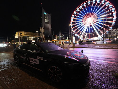 BYD HAN zur ÜBERSTUNDE Afterwork auf dem Augustusplatz in Leipzig