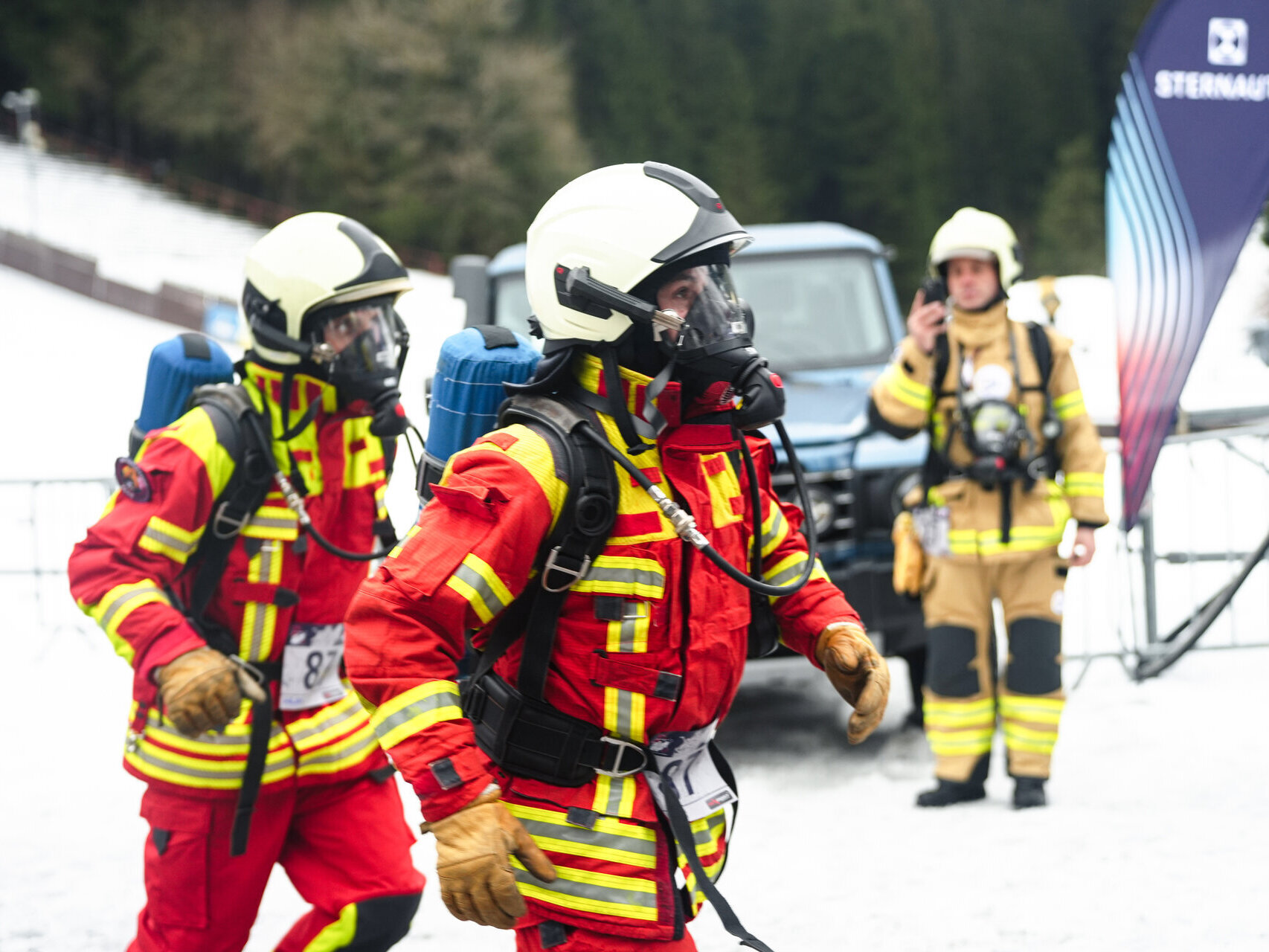 Treppenlauf Stairrun der Feuerwehr in Oberhof - Thüringen