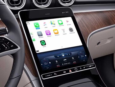 Smartphone-Integration im Mercedes-Benz C-Klasse T-Modell