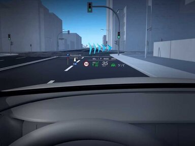 MBUX Augmented Reality für Navigation des Mercedes-Maybach EQS SUV