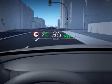 Head-up-Display des E-Klasse T-Modells