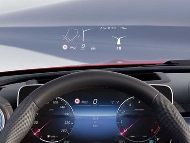 Head-up-Display des CLE Coupé