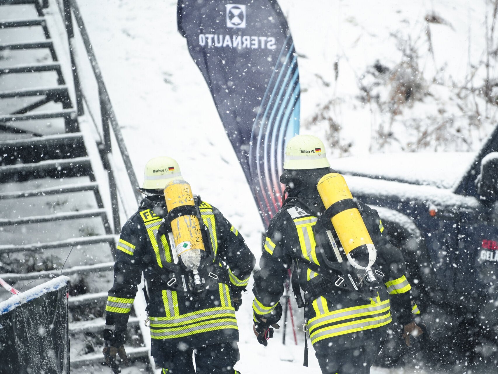 Treppenlauf Stairrun der Feuerwehr in Oberhof - Thüringen