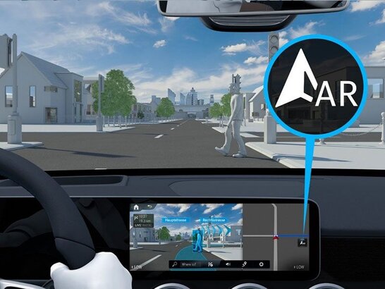 MBUX Augmented Reality für Navigation der B-Klasse