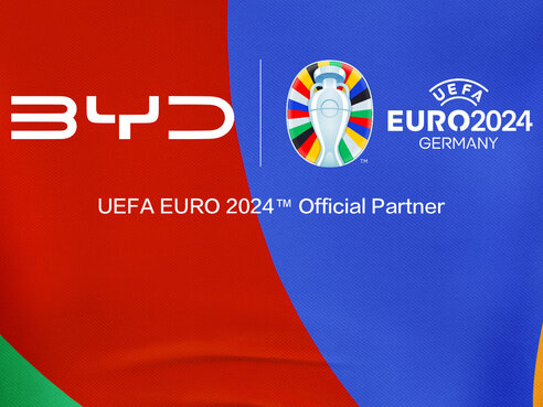 BYD ist offizieller Partner der Fußball UEFA EURO 2024