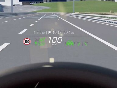 Head-up-Display im Mercedes-Benz C-Klasse T-Modell