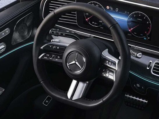 Das Multifunktionslenkrad des Mercedes-Benz GLE