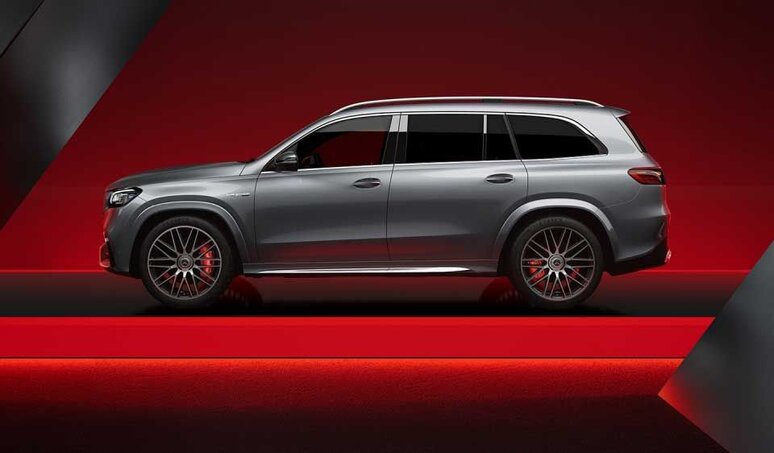 Der Mercedes-AMG GLS 63 4MATIC+ von der Seite