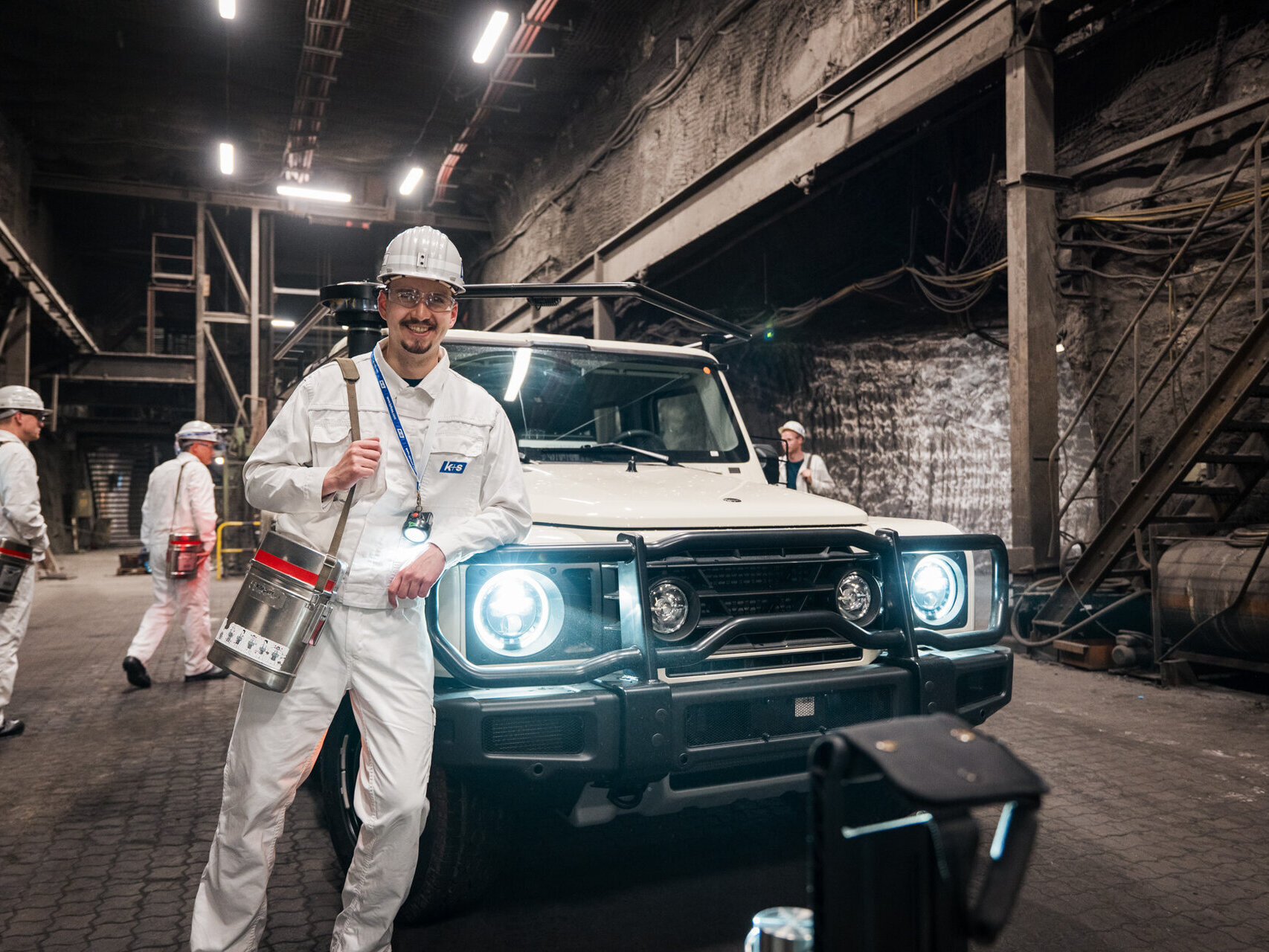 INEOS Grenadier und STERNAUTO im Kali Bergwerk Zielitz