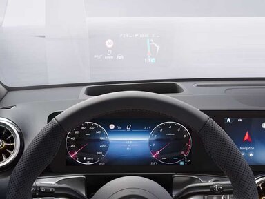 Das Head-up-Display im Mercedes-Benz GLB