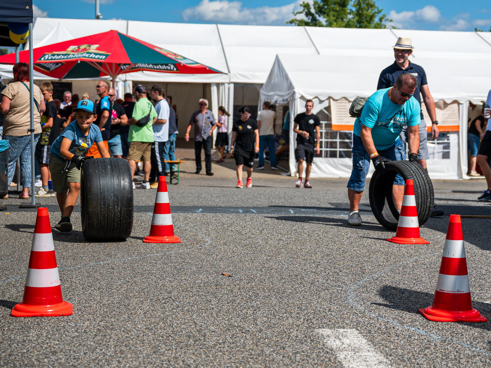 Räder-Rollen Wettbewerb beim Truckerfest Kesselsdorf