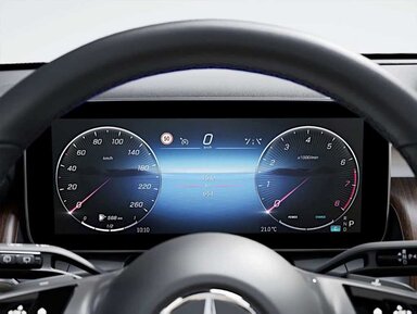 31,2 cm (12,3") Fahrerdisplay des Mercedes-Benz GLC Coupés