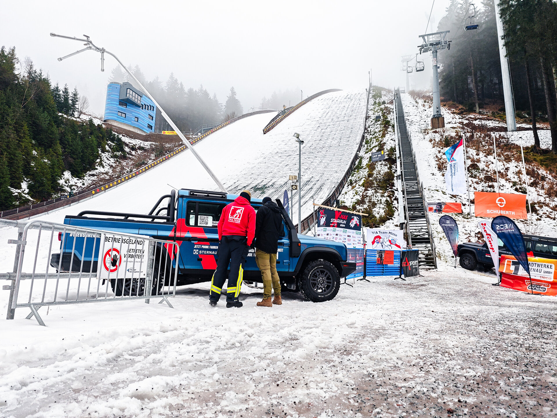 Treppenlauf Stairrun der Feuerwehr in Oberhof - Thüringen