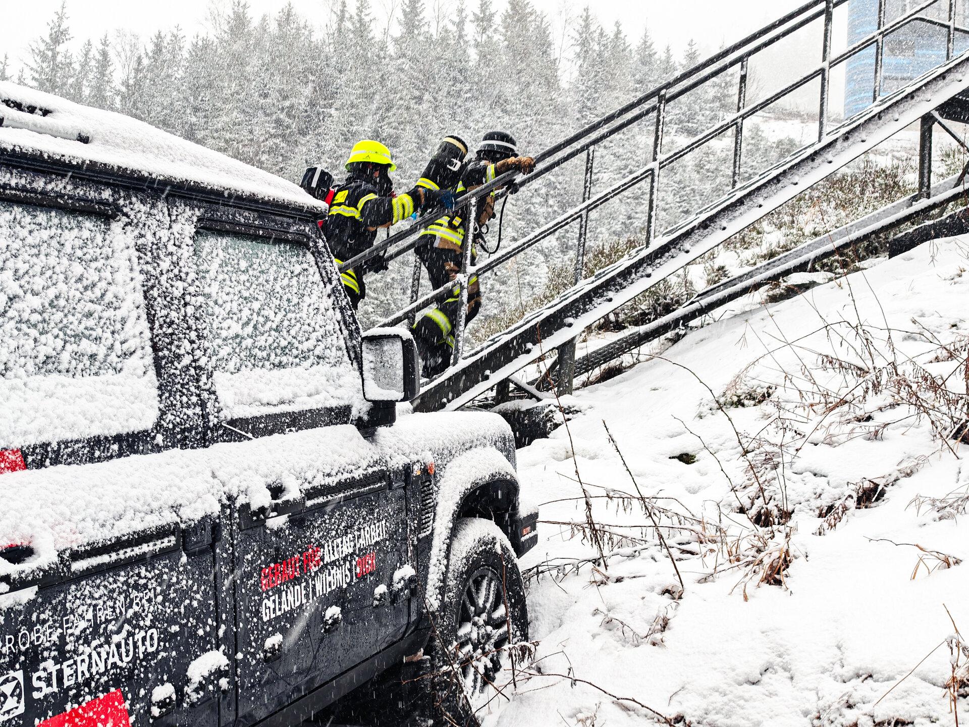 Treppenlauf Stairrun der Feuerwehr in Oberhof - Thüringen